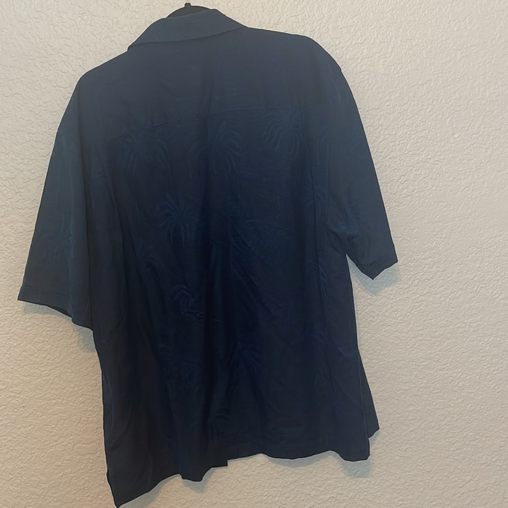 Jamaican Jaxx Navy Blue Patterned Button Up - image 5